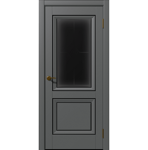 Межкомнатная дверь "Бета" ДО Soft-touch серый