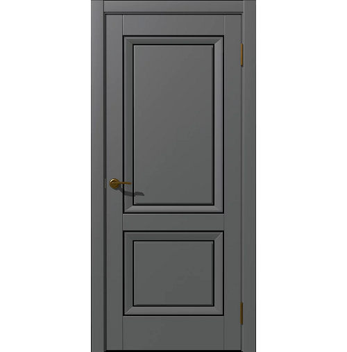 Межкомнатная дверь "Бета" ДГ Soft-touch серый